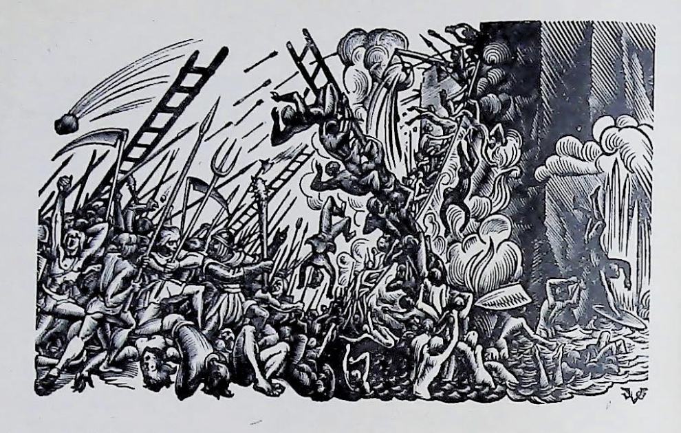 La bataille — les croisés au combat