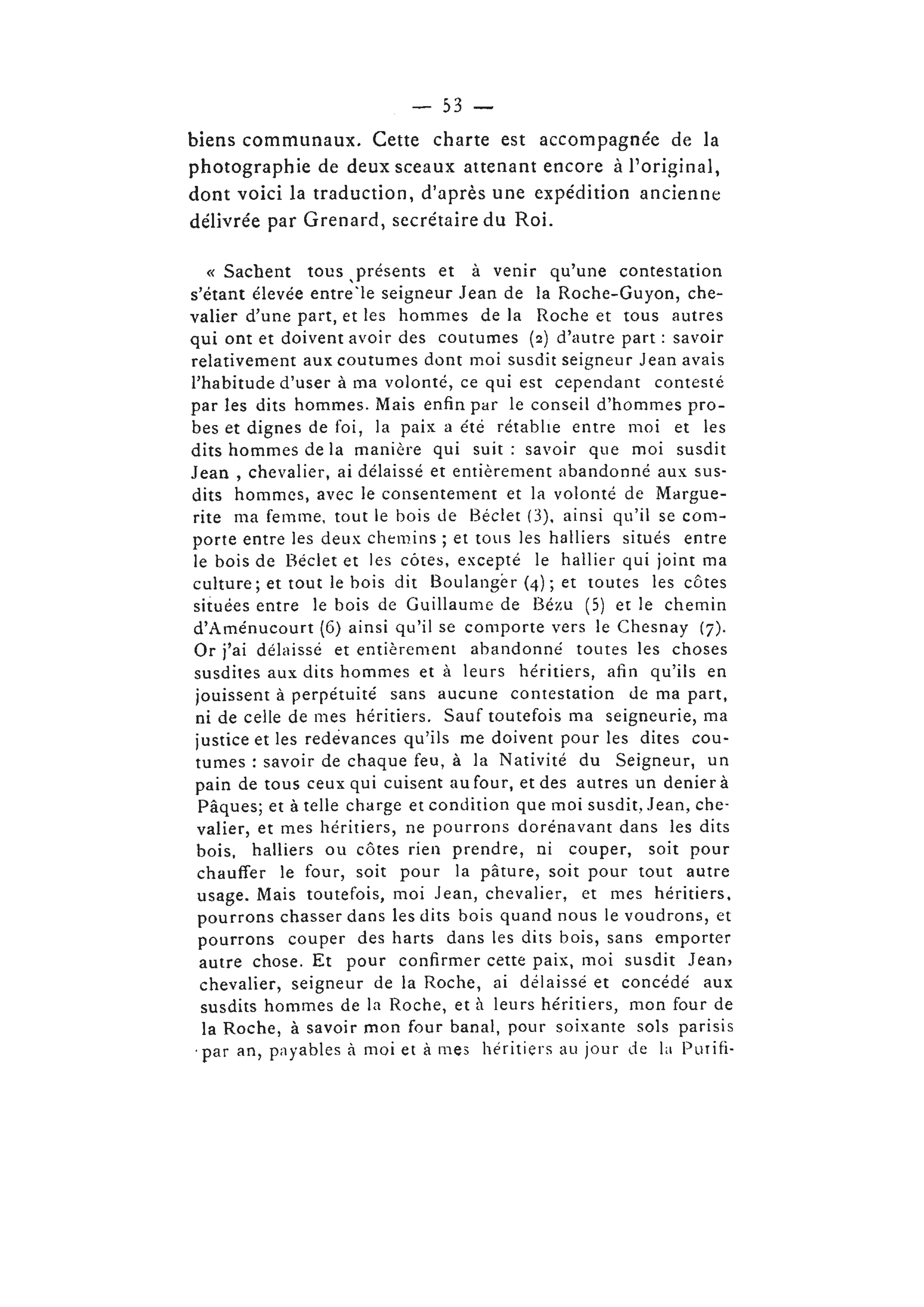 Transcription de la charte - 1