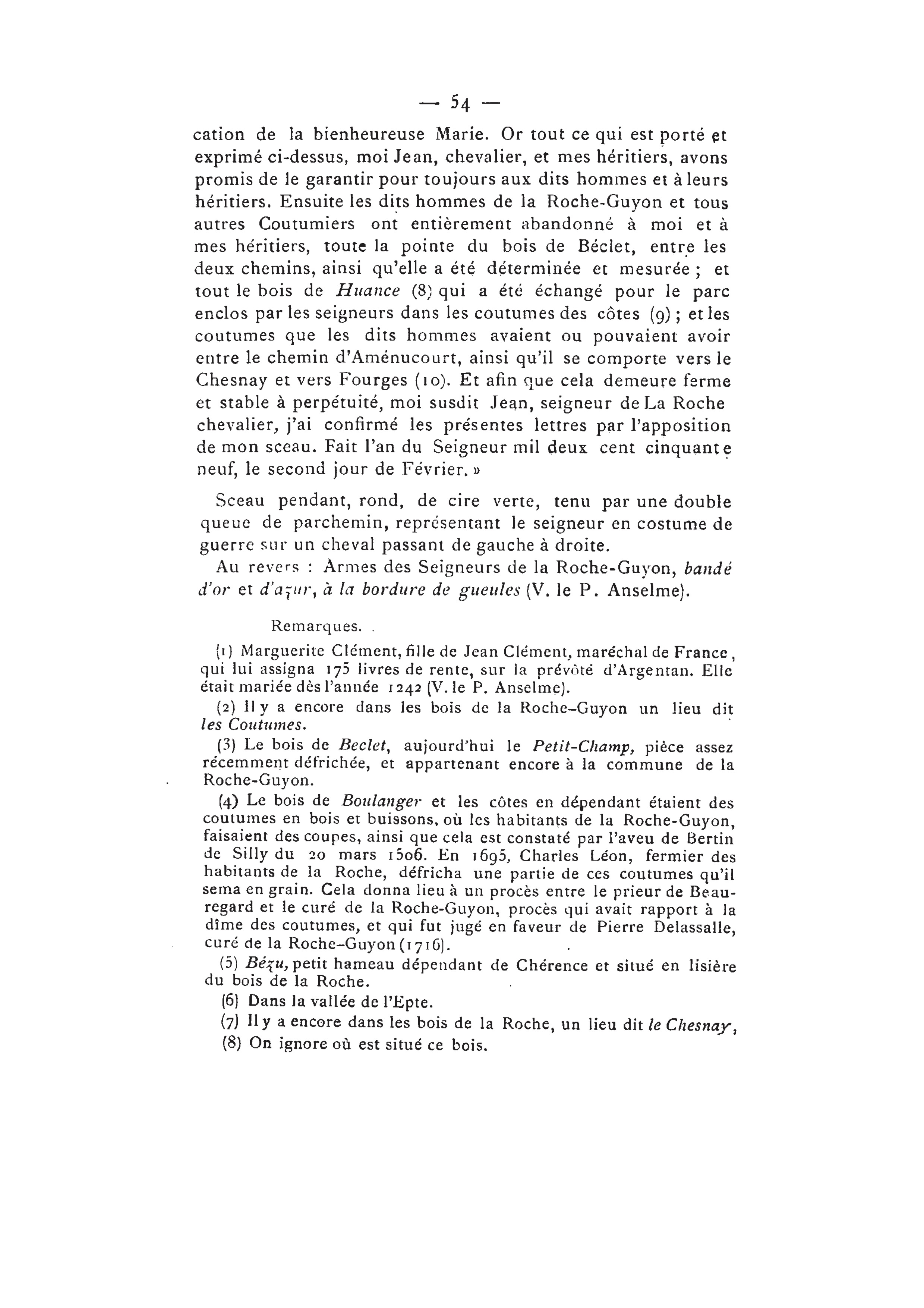 Transcription de la charte - 2