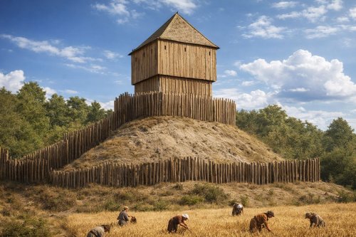 Motte-castrale-XIs-reconstitution