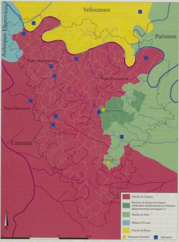 Carte des tribus gauloises
