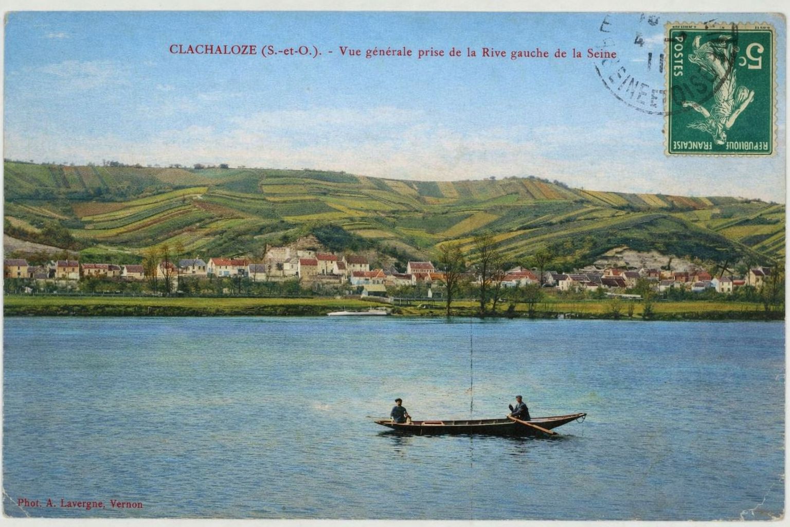 CPA-Clachaloze-VuepanoramiqueRiveGauche-debutXXe-colorise