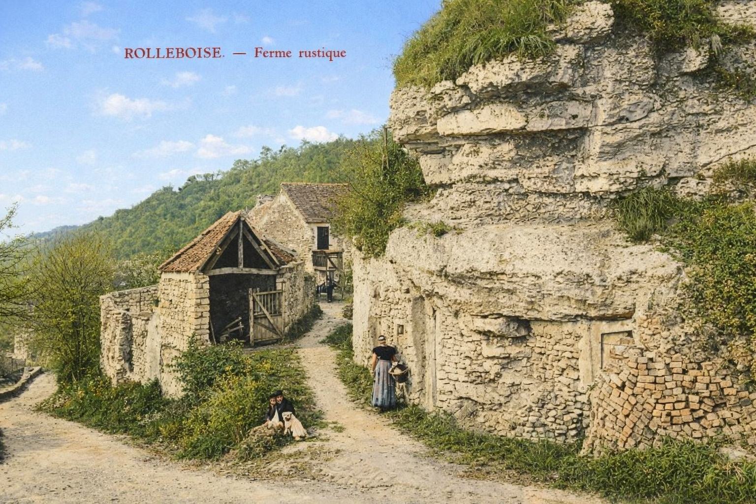 CPA-Rolleboise-debutXXes-colorisee