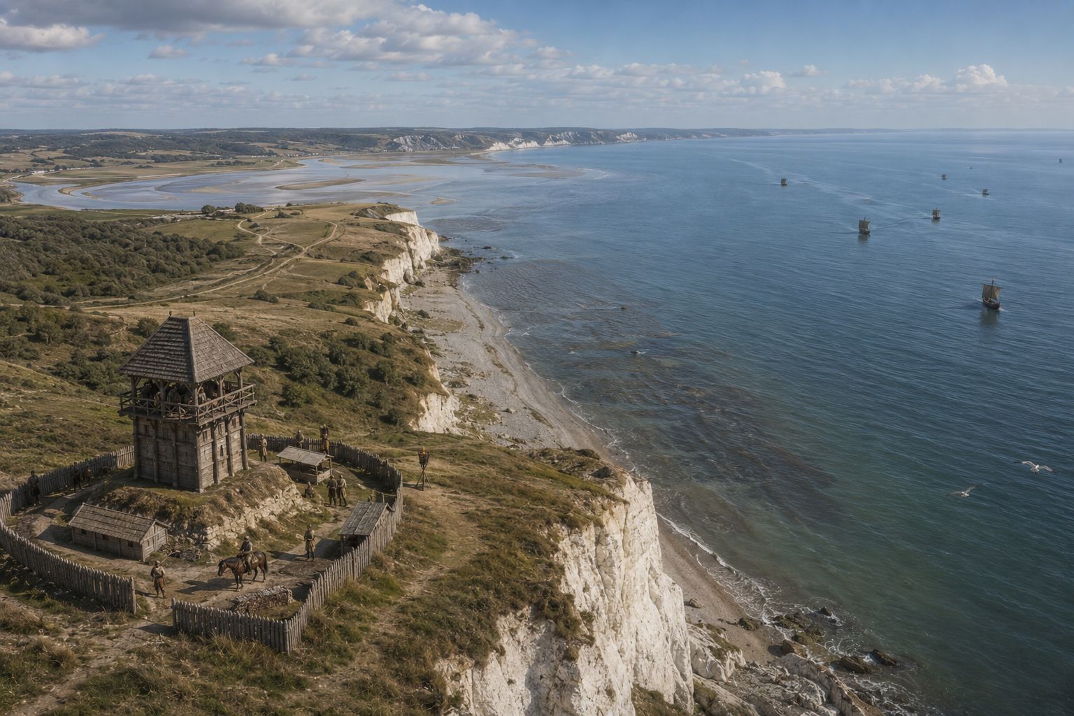 La garde des rivages carolingienne tour-de-guet